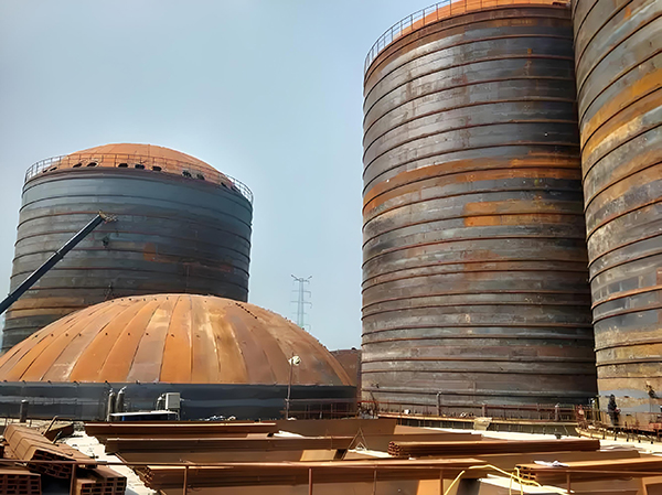 毛感乡焦粉钢板仓